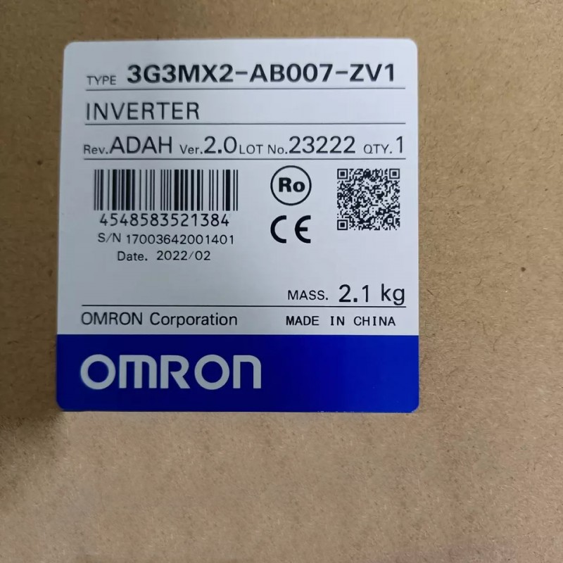 Professional Manufacture Industry part 3G3MX2-AB007-ZV1 plc 0.75kw inverter 