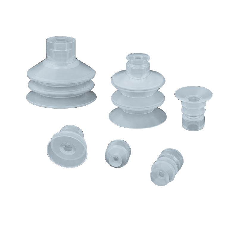 Pneumatic Suction Cup White Silicone Rubber 8mm Mounting Hole Sucker Big Head Injection Molding Machine Manipulator Accessories 