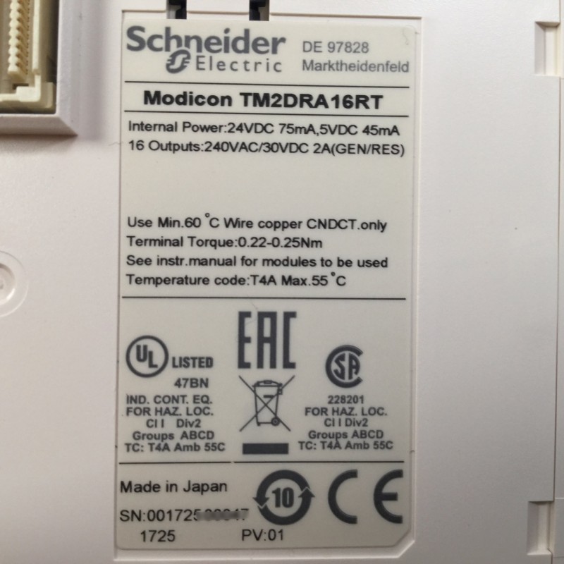 High Quality Programmable Logic Controller Digital Output PLC Module TM2DRA16RT 