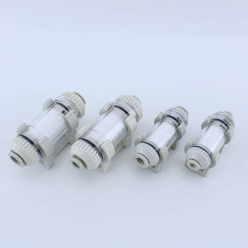 Pipe type vacuum filter ZFC100-04B ZFC100-06B ZFC200-06B ZFC200-08B application tube SMC type one-touch quick fittings ZFC 