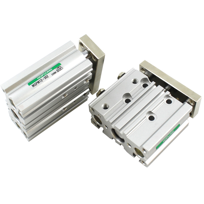 SMC Type Guide Cylinder MGPM Serie Slide Bearing Three Shaft 3 Position Compact Pneumatic Cylinder 