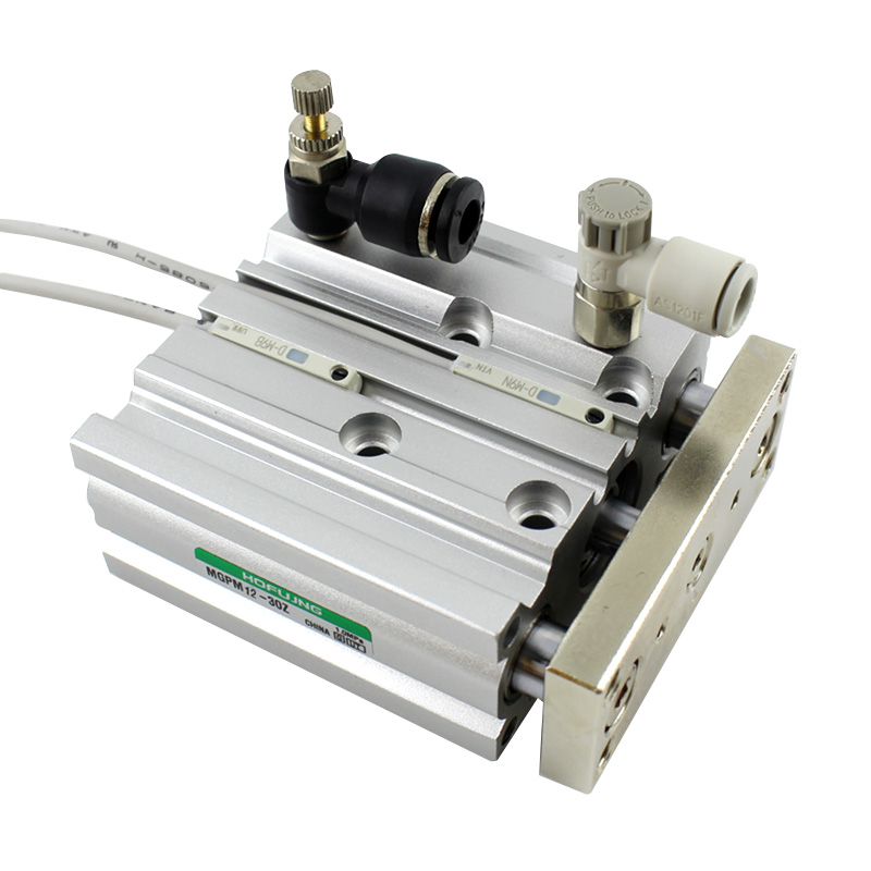 SMC Type Guide Cylinder MGPM Serie Slide Bearing Three Shaft 3 Position Compact Pneumatic Cylinder 